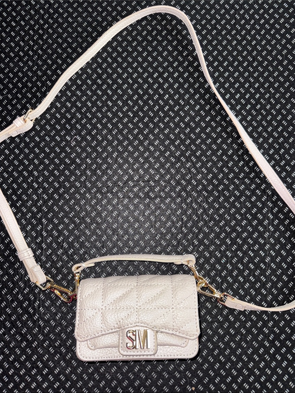 🛍 New Steve Madden BY FAR THE CUTEST CROSSOVER CREAM COLOR BAG EVER